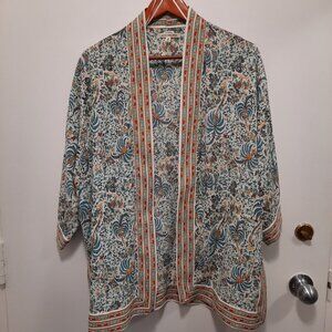 Max Studio Kimono White/Blue, Size S